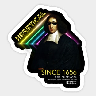 Spinoza - Heretical Since 1656 Sticker